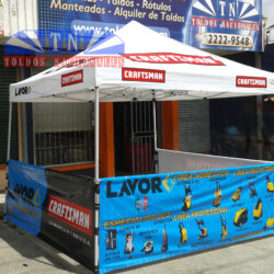 toldo plegable de aluminio